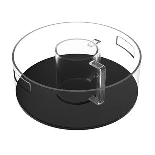 Four-slot acrylic macaron display tray dessert cone transparent dust box cake donut display rack