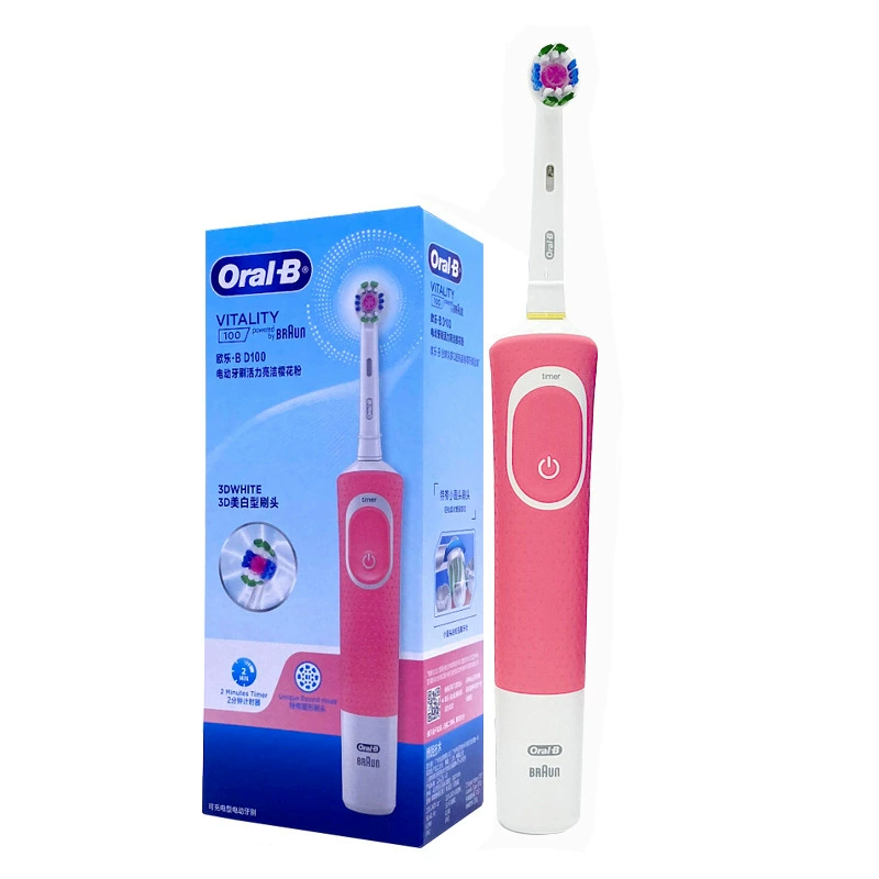 Электрическая зубная щетка (Oral-B) D100 & D12, мягкая щетина, зарядка, домашний набор