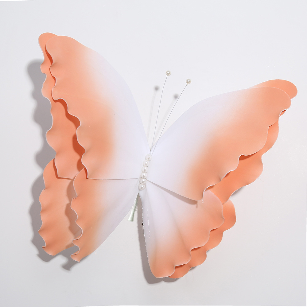 Simulación transfronteriza espuma gradiente mariposa colorido DIY estética props decoración boda diseño de escena al aire libre
