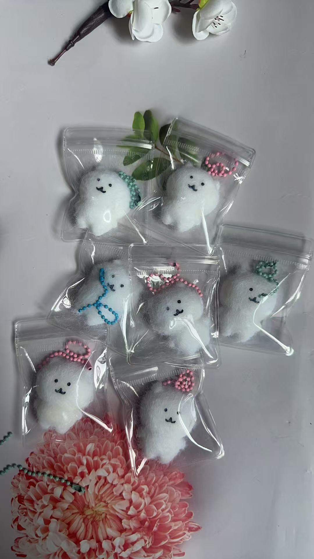 자기 비하 곰 PVC 벨트 체인