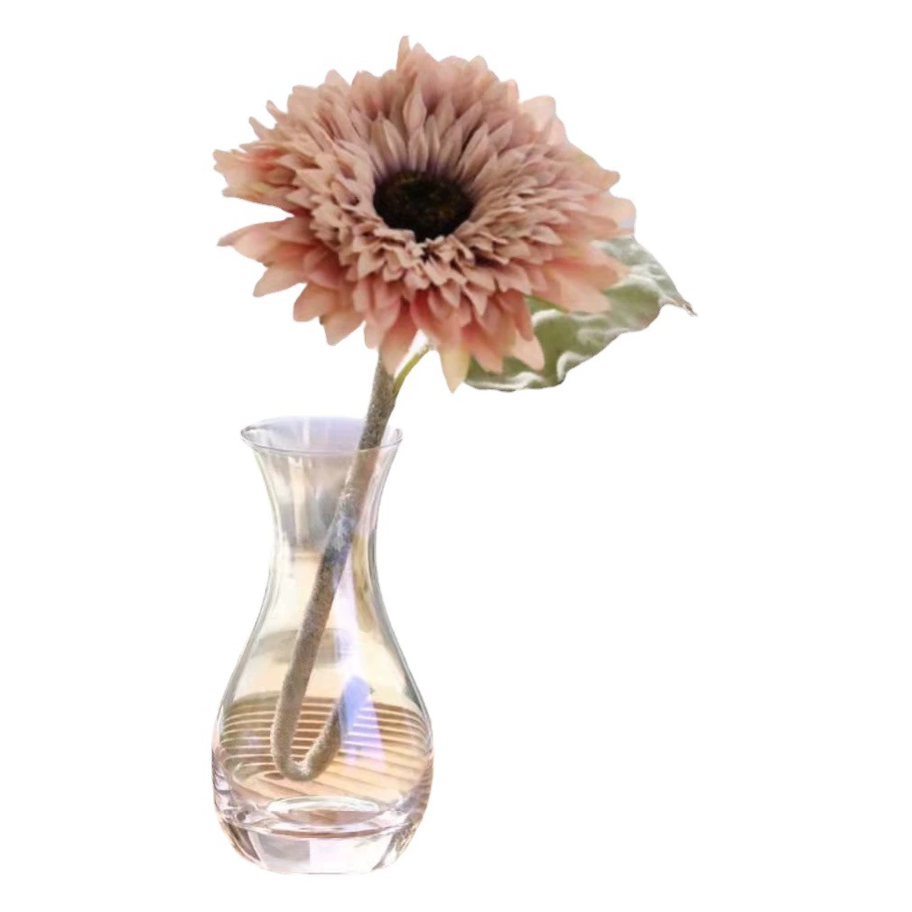 Легкая Роскошная простая стеклянная ваза в скандинавском стиле, Маленькая ваза в свежем Стиле, украшение, креативный поднимающий воду набор для организации цветов для украшения гостиной