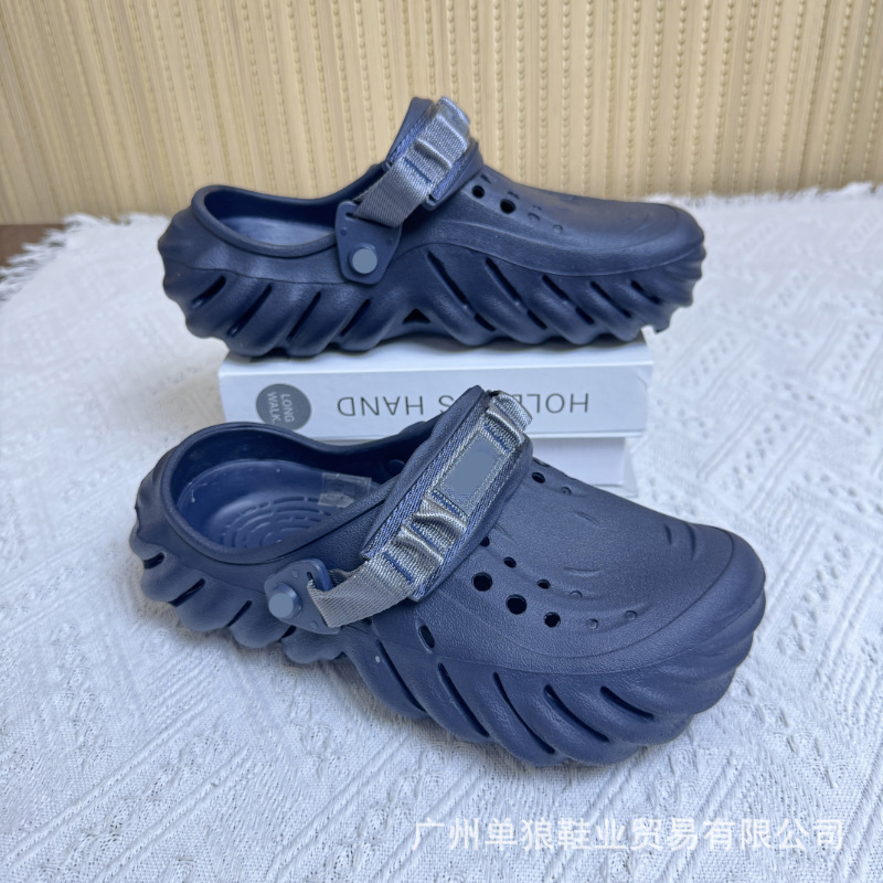 网红同款Croos洞洞鞋情侣波波鞋炫酷潮流防滑沙滩鞋个性户外拖鞋|undefined