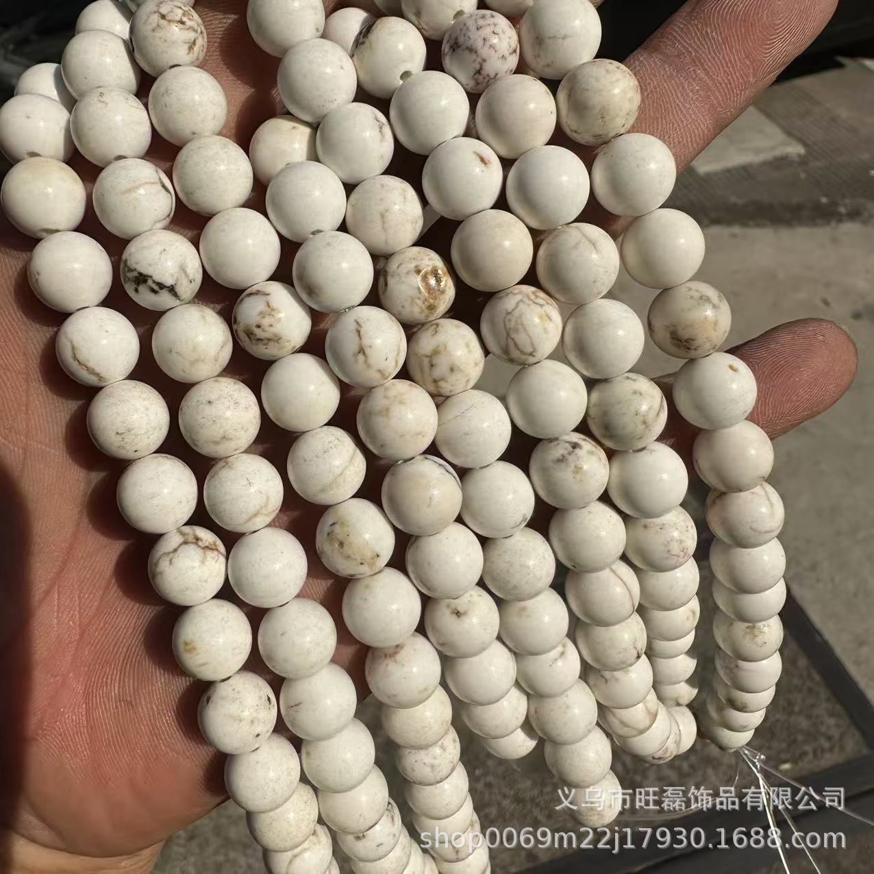 Wang Lei blue turquoise loose beads high porcelain blue turquoise beads diy star moon bodhi jewelry accessories wholesale