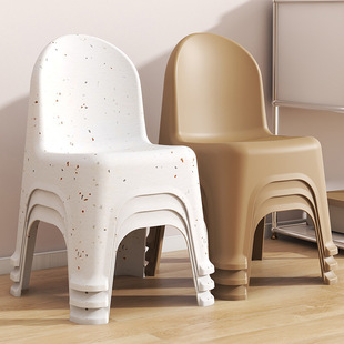 Household Adult Low Stool Children's Small Stool Backrest Chair Dining Chair Thickened Clinker Baby Seat Chair Adult Shoe Changing Stool