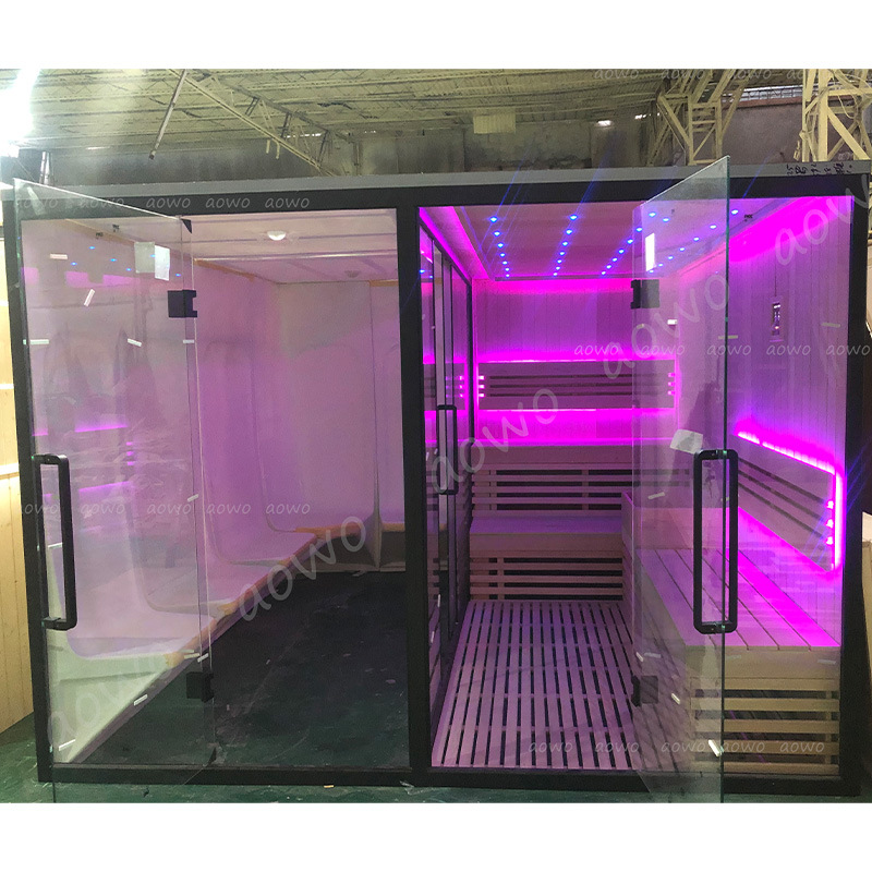 Fábrica en general sala de ducha hogar seco y húmedo vapor integrado sauna sala de ducha de vapor cuarto de ducha seco y húmedo separación