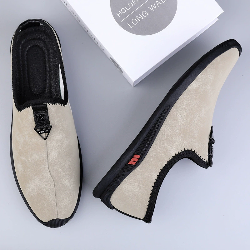 8801 мужская повседневная обувь без шнуровки, Весенняя матовая обувь для вождения на плоской подошве с низким верхом, модная Маленькая кожаная обувь