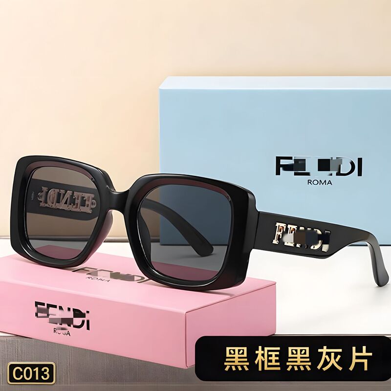 2026 model cross-border luxury brand sunglasses, high-end women's square-frame trendy internet celebrity sunglasses