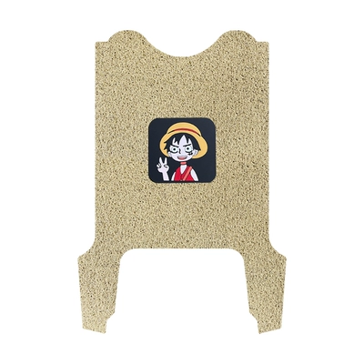 Electric vehicle foot mat Vehicle Waterproof Anti-Slip Pedal Pads - xindazhou-miku-beige-floor-mats-luffy-texture-comes-with-velcro