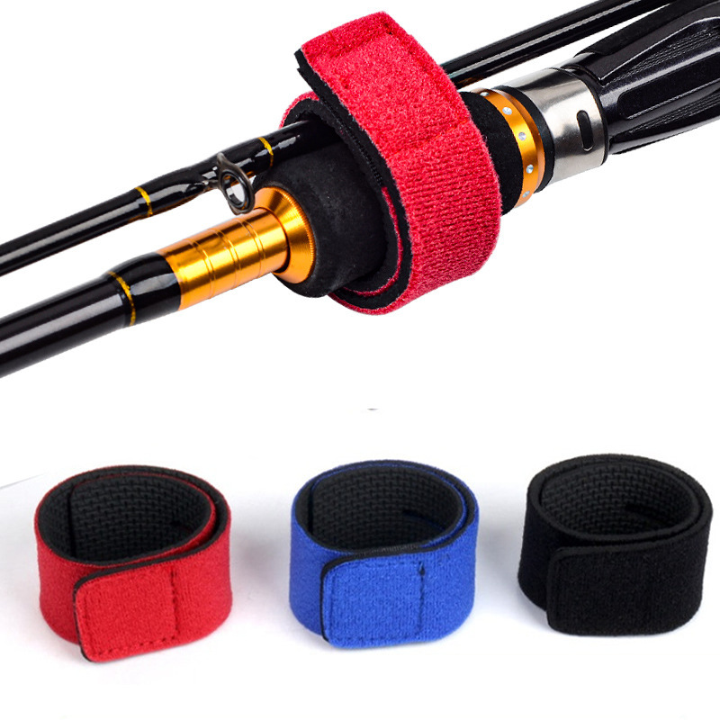 渔具魔术贴鱼竿绑带钓鱼防滑束竿带车载路亚竿弹力固定带户外鱼竿