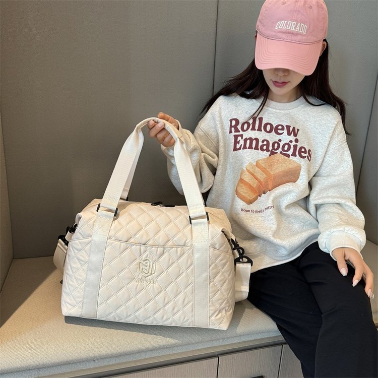 2025 Cross-border New Fashion Yoga Sports Bag Large Capacity Lightweight Shoulder Crossbody Duffel Bag Practical Casual Travel Bag