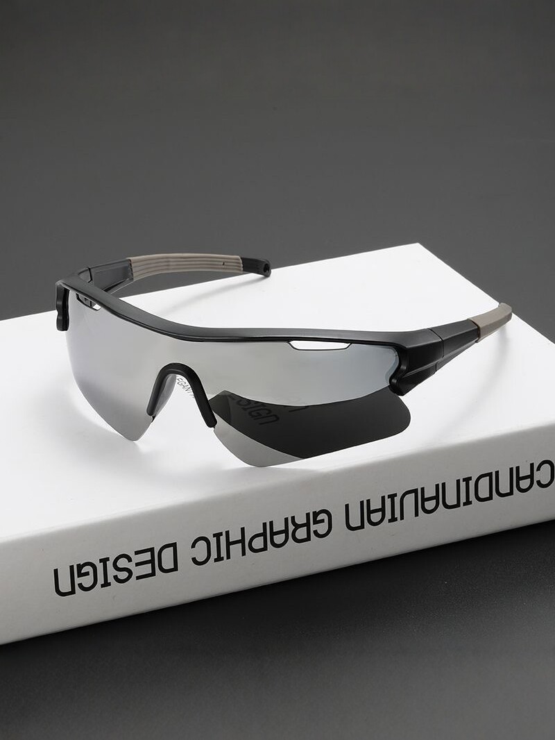 Gafas de Sol para Correr y Ciclismo de TR90, A Prueba de Viento, Protección UV