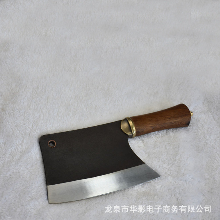 龙泉华影一件代发手工锻打菜刀料理刀厨师用刀