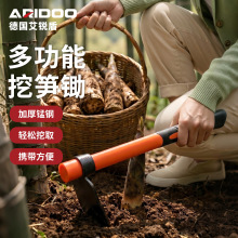 批发淬火包胶挖笋锰钢锄头加厚握把庭院竹林挖根除草松土开荒翻地
