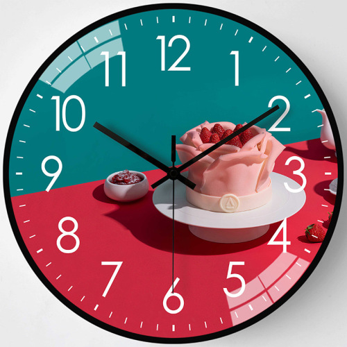 【8 inches 20cm】 Living room wall clock modern simple personality hanging wall silent quartz clock internet celebrity creative hanging watch 