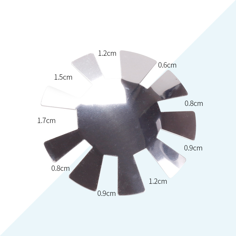 Nueva manicura placa de acero francés manicura francesa que forma la placa de acero modelo de uñas de cristal que hace el molde de acero inoxidable U