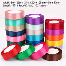 (25 Yards/roll) Silk Satin Ribbons Gift Wrapping Decoration