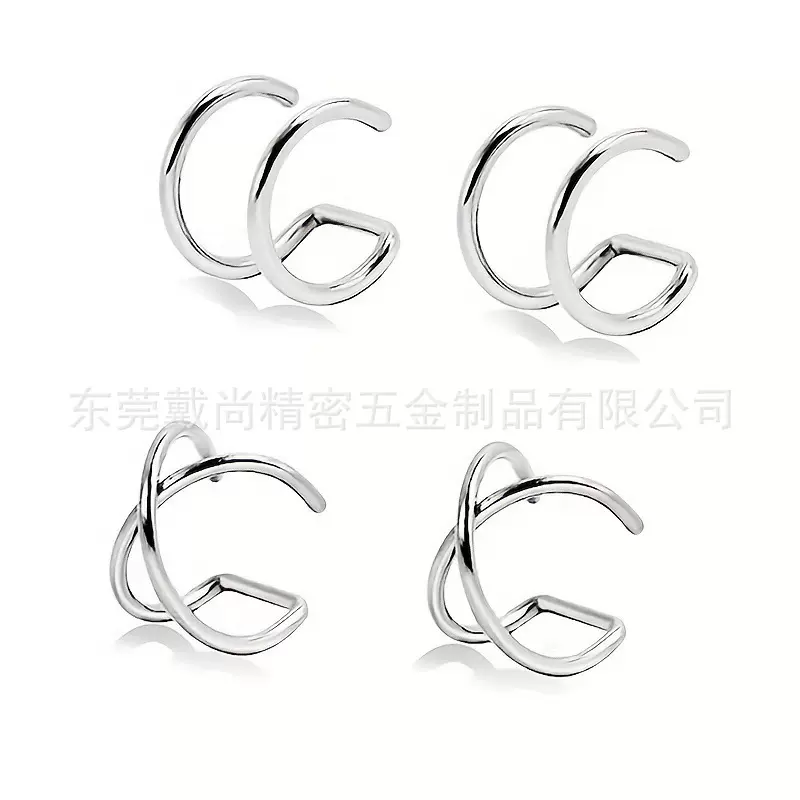 厂家批发U形型双圈耳夹C型耳夹耳坠韩国唇环耳饰欧美新款earrings