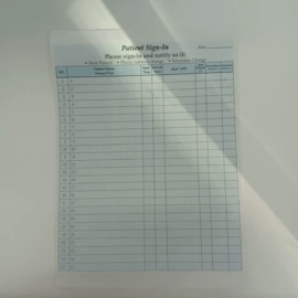 纸类印刷;商业票据;单据/收据