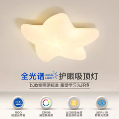 兒童房吸頂燈led全光譜護眼臥室書房燈創意奶油風海星燈具燈飾廠