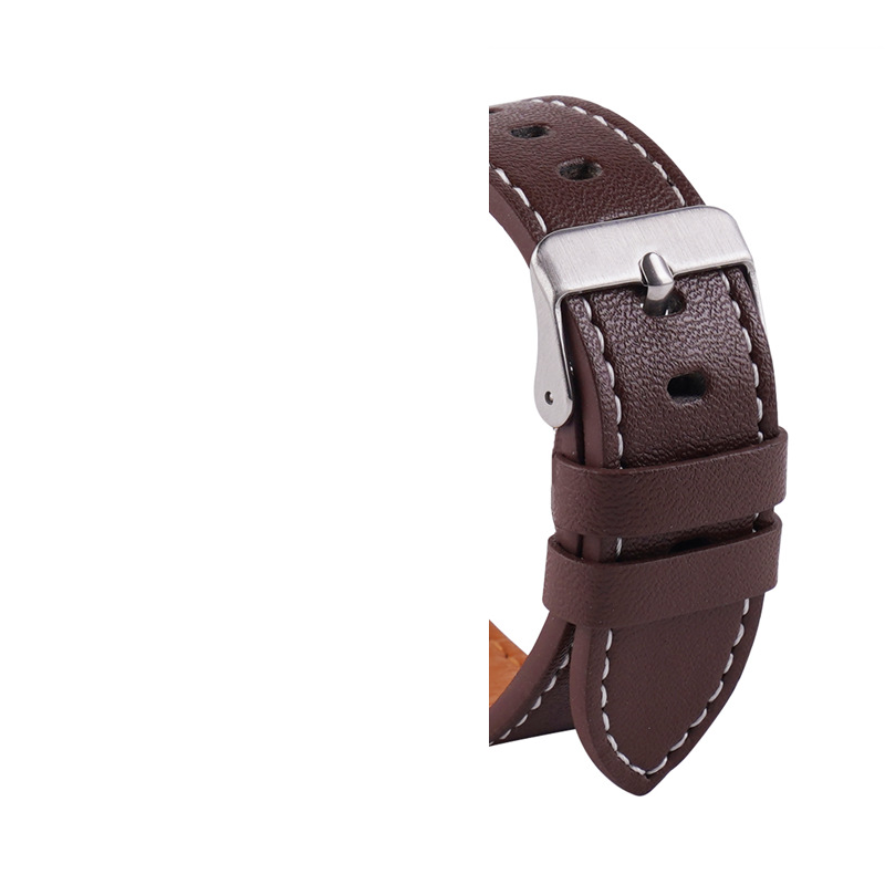 Aplicable a Huawei Samsung WATCH3 GT3WATCH 3Pro reloj inteligente correa de cuero plana fábrica en stock