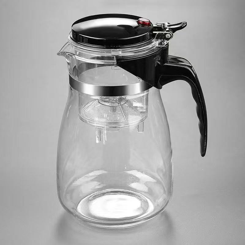 批发玻璃飘逸杯泡茶壶一键过滤泡茶杯茶水分离茶壶茶具礼品杯logo|undefined
