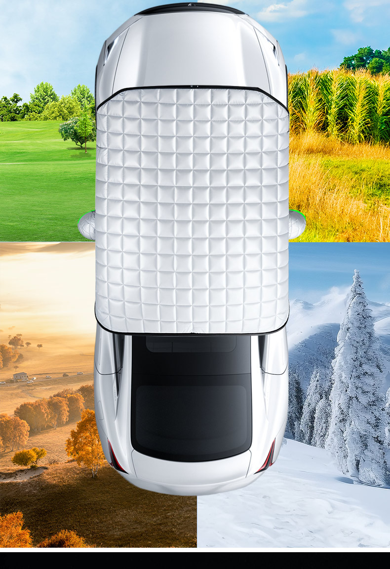 Car front windshield antifreeze cover sunscreen heat insulation sunshade car cover snow shield car winter snow protection