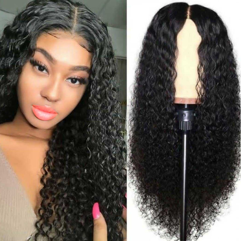 European and American Curly Hair Fashion Wig for Women with Medium Parted Long Curly Hair African Small Curly Hair Wig Chemical Fiber High Temperature Silk Wig