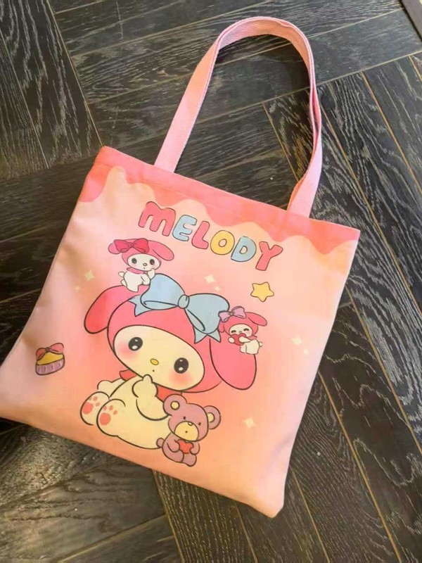 サンリオ日系かわいい漫画キャンバスハンドバッグ化粧バッグ女の子ショルダーバッグ学生|undefined