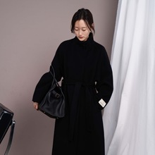 2025年松弛ji简常规绵羊毛双面羊毛大衣女装秋冬外套新款长款C620