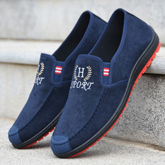 Old Beijing cloth shoes, men's casual shoes, slip-on slip-ons, autumn sneakers, men's canvas shoes, drop shipping