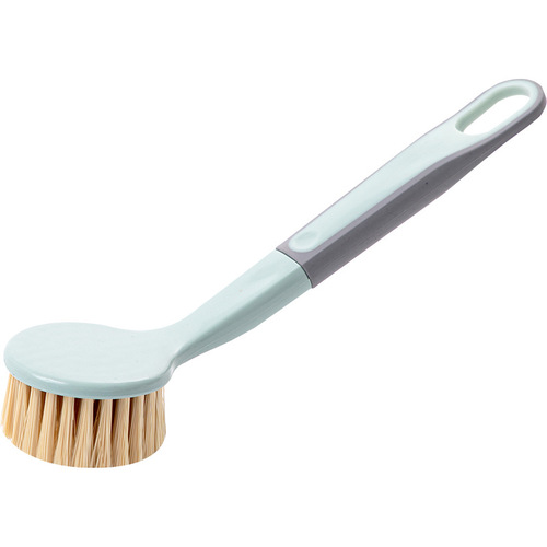 Pot brush long-handled pot brush can be hung kitchen pot brush stove top decontamination cleaning brush pot scrubber pot brush coated with rubber