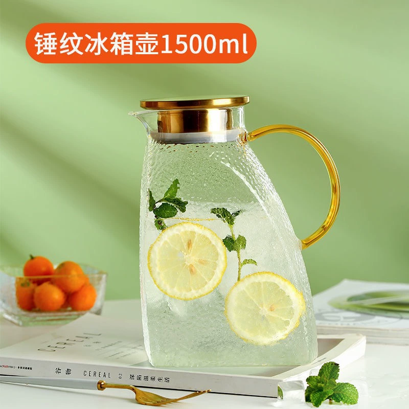 Summer capacious teapot for home use, explosion-proof glass tea