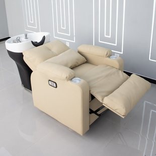 Barber Shop Multifunctional Rotating Care Chair Electric Shampoo Bed Hair Salon Chair Sitting Semi-Lying