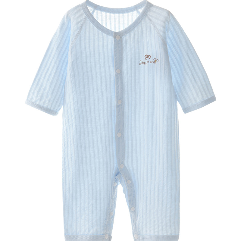 Baby overcoat, ropa de verano para recién nacidos, aire acondicionado delgado, ropa de verano de algodón de manga larga para bebés