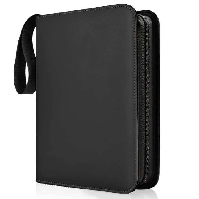 Fábrica lote pelo tesoro Ke Meng color sólido tarjeta de visita Libro 4 rejilla 9 rejilla PU juego tarjeta libro Ultraman colección libro cremallera