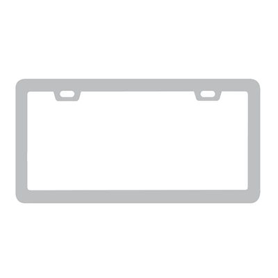 License plate holder/license plate holder: Plate Frame US License Plate Frame - sharp-corners-and-narrow-edges-aluminum-alloy-silver-oxide