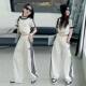 Girls spring and autumn vests suit 2025 new fashion girls Korean big children