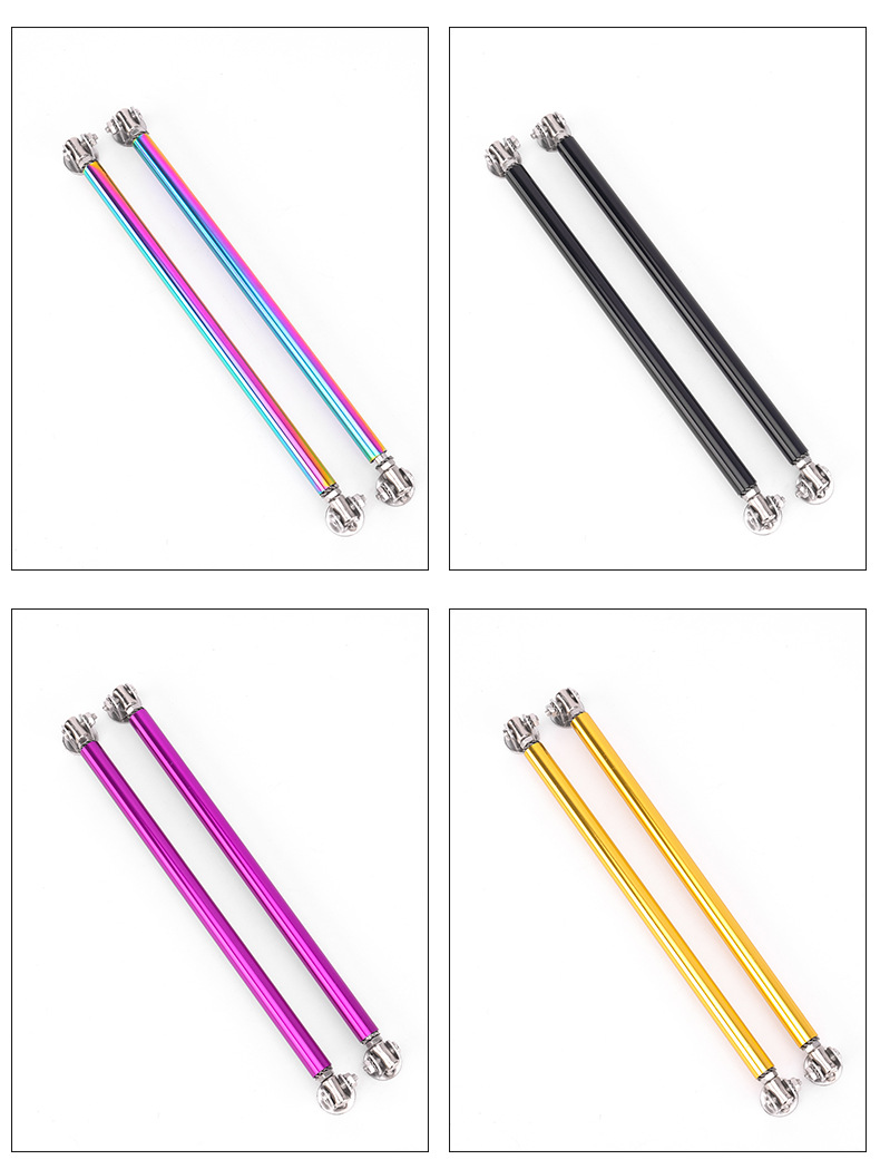 Car modification front shovel tie rod adjustable universal front and rear surround fixed tie rod modified decorative front lip punch bracket