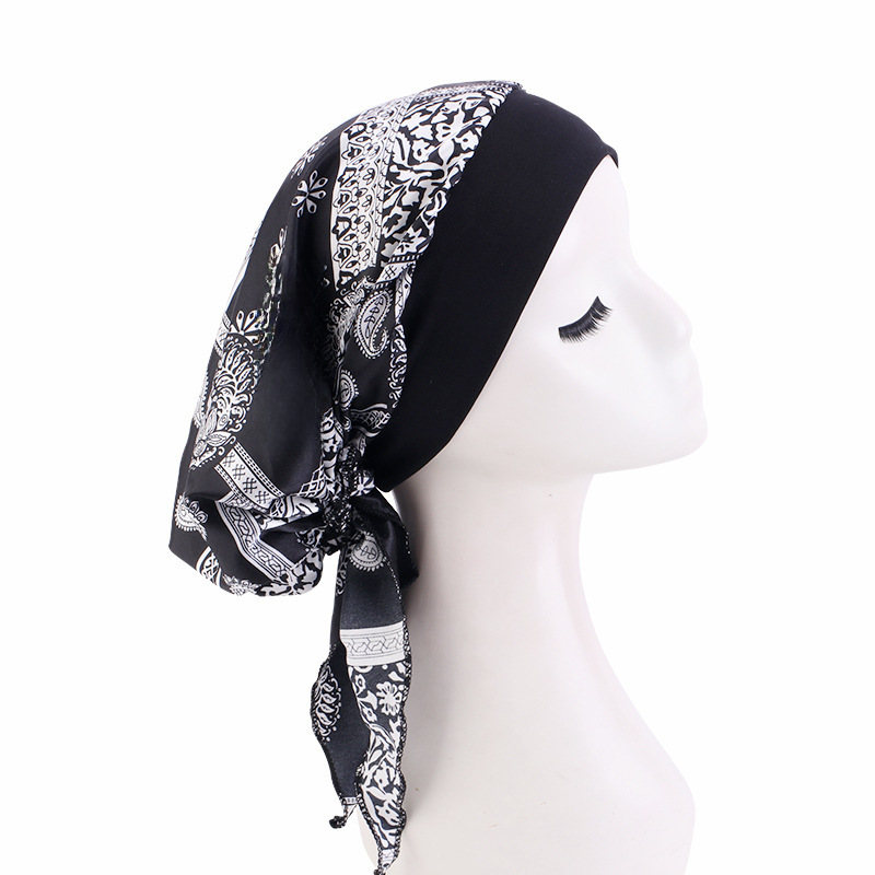 Seda printed headscarf hat elasticity