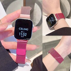 Sunshine 新しいグラデーションミラノメタル磁気時計ストラップ Huawei 社の時計 Fit3/2 男性と女性の新しい Fit4 に適しています