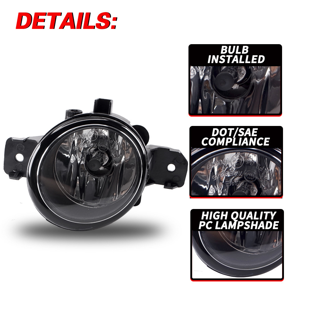 Aplicable a Nissan 11 / 12 / 13 antiguo conjunto de lámpara de niebla delantera solar, lámpara de barra delantera para automóviles diurnos, lámpara de niebla