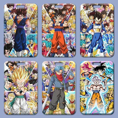 Dragon Ball Super Card Holder Wholesale Student Meal Card School Brand Silicone Work Pass Access Card Holder Small Card Factory Brand Color Animation