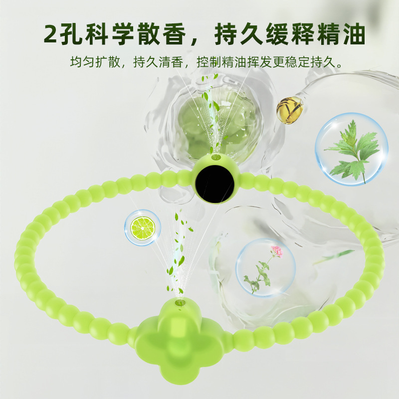 Customized Essential Oil Popping Beads Aromatherapy Bracelet Outdoor Sports Anti-Static Bracelet Seven-Color Rainbow Silicone Wristband