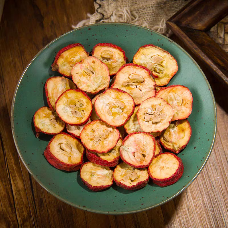 Dried Hawthorn Slices with Seed Shan Zha 500g Crataegus Fruit for Herbal Tea and Decoction key features