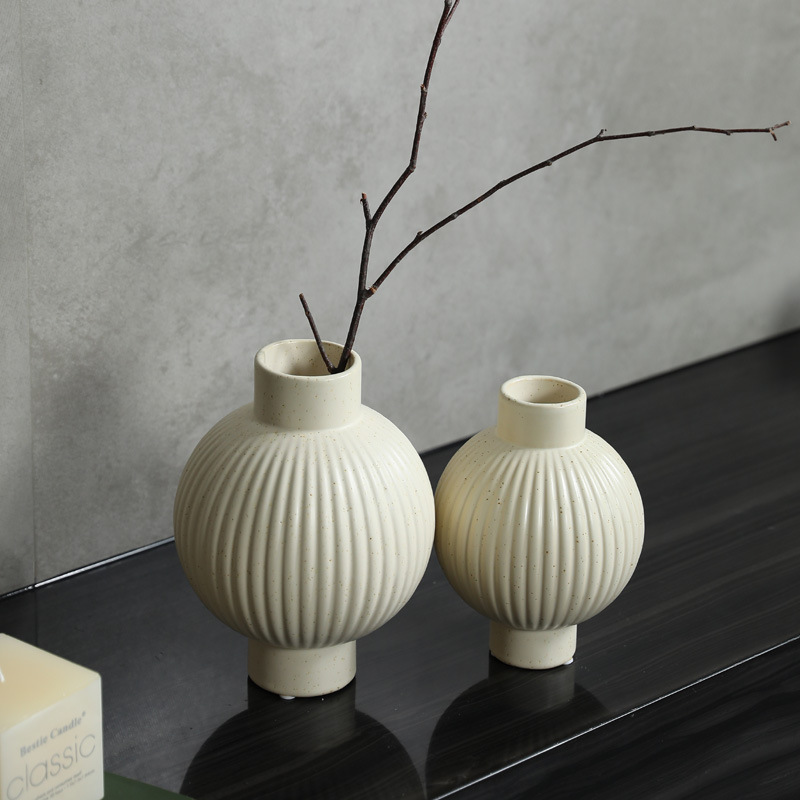 Decoración de vasijas de cerámica de estilo tranquilo moderno y simple sala de estar decoración de gabinete de televisión decoración para el hogar