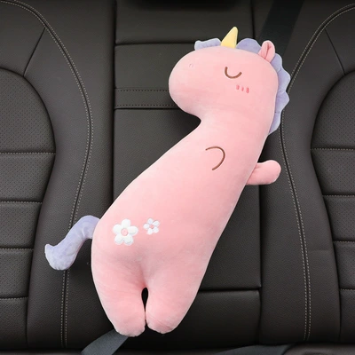 Creative Cute Anti-Lime Neck Adjustment — Seat belt shoulder pad - winnie-powder-unicorn-upgraded-large