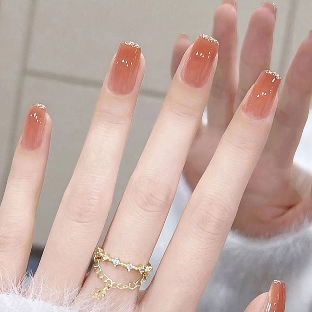 Ventas calientes de fábrica de uñas de venta directa parches de uñas cortas y medias impresión de uñas falsas para dibujar muestras de diseño