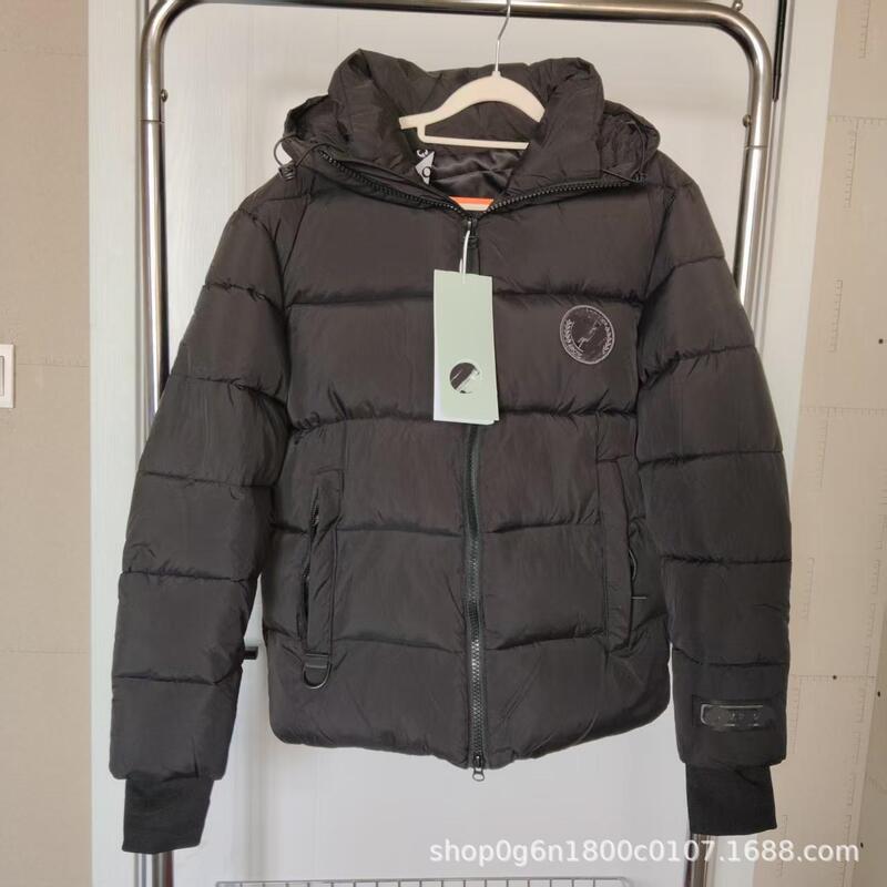 新款大鹅正确版大口袋高端情侣派克棉服加厚连帽男女防风保暖外套|undefined