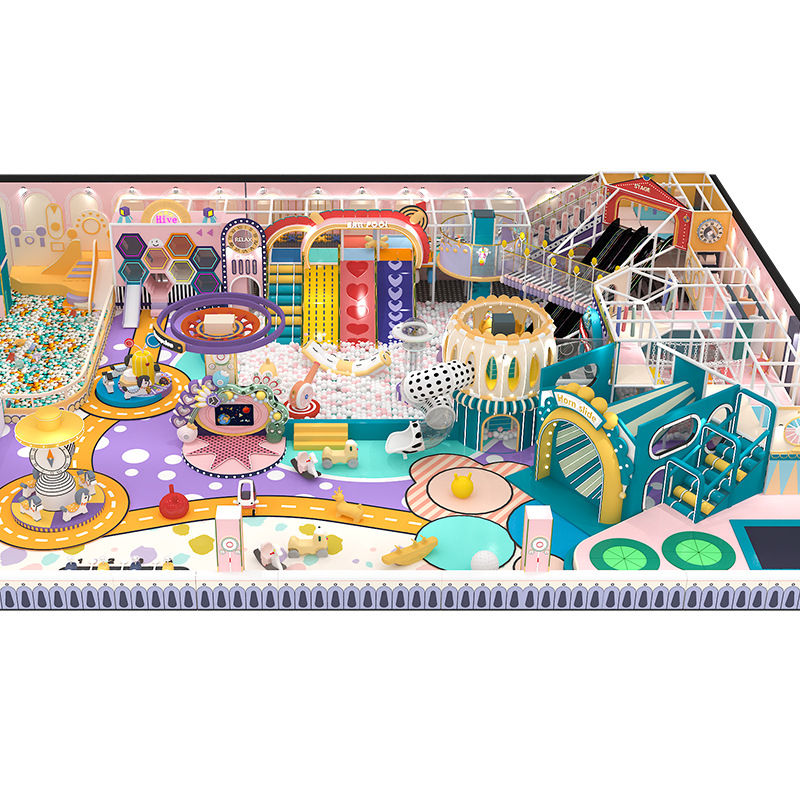 Parque de recreo interior, equipos especiales de entretenimiento para padres e hijos, tobogan personalizado, Fuerte Naughty, parque infantil, suministro directo transfronterizo