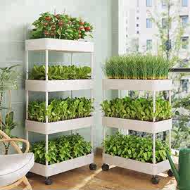 阳台多层种菜立体组合箱组合种植顶楼菜架草莓盆室内花架